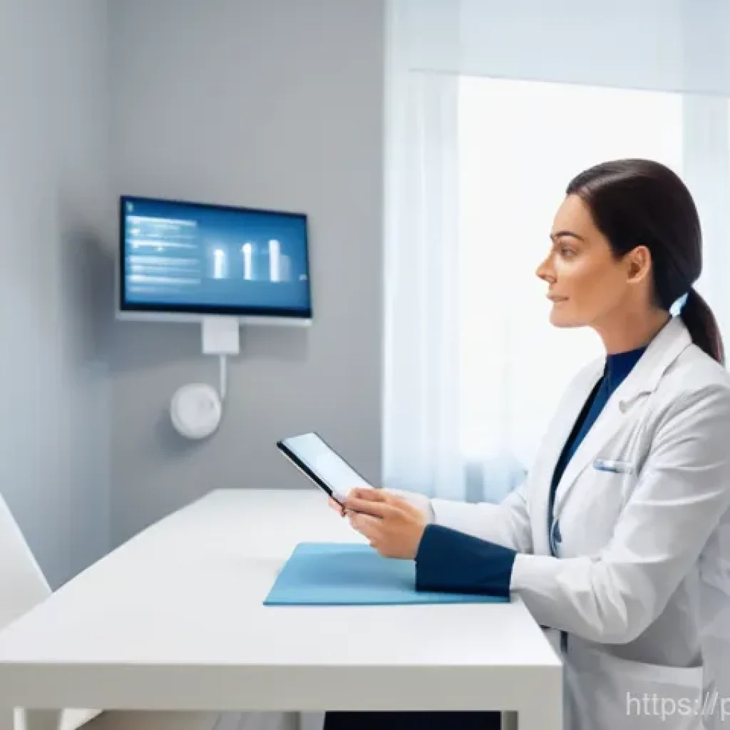 성형외과 의료진 리뷰 - **Prompt: The Informed Consultation**
"A clean, brightly lit consultation room in a modern priva...