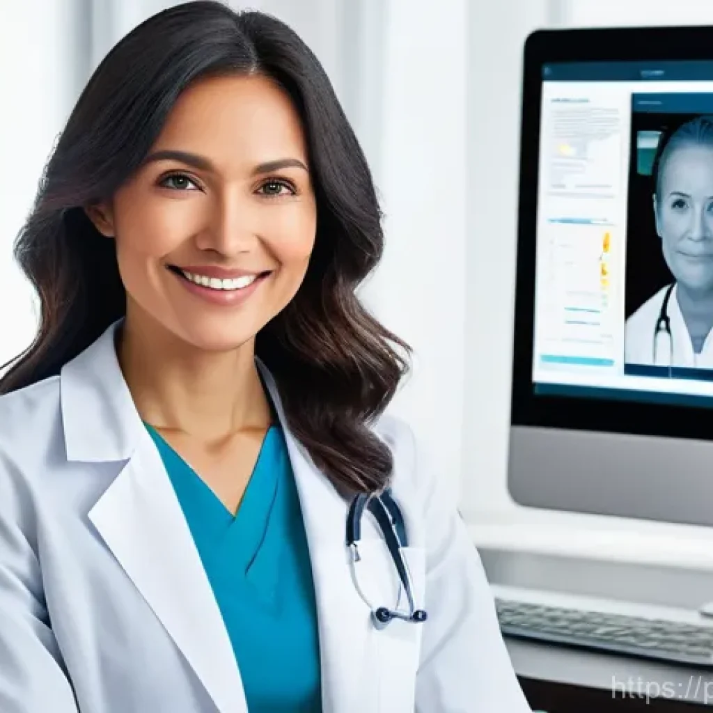 성형외과 기술 발전 - **Prompt for "3D Technology: Your New Reality Before Surgery"**:
"A diverse female patient in he...