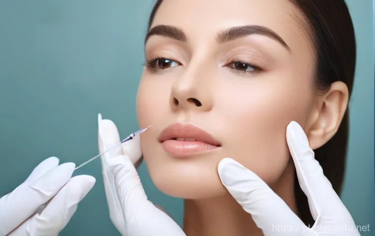 성형외과 기술 발전 - **Prompt for "3D Technology: Your New Reality Before Surgery"**:
"A diverse female patient in he... 성형외과 기술 발전 - **Prompt for "3D Technology: Your New Reality Before Surgery"**:
"A diverse female patient in he...