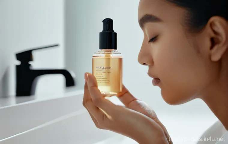 피부 탄력 개선 팁 - **Prompt:** A serene, natural portrait of a woman in her late 30s or early 40s, with a healthy, lumi...